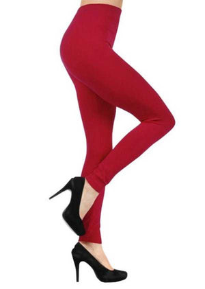 Open image in slideshow, Solid Color Heavy Weight Fleece  leggings
